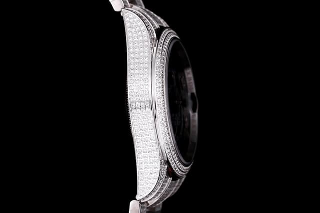 YupooPA Rolex Diamond-Rich 18K Nano Technology Watch Black | Yupoo Rep Watches image 7
