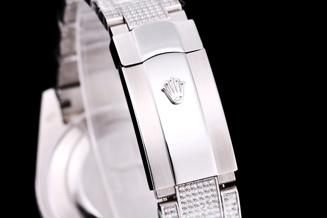 YupooPA Rolex Diamond-Rich 18K Nano Technology Watch Black image 9