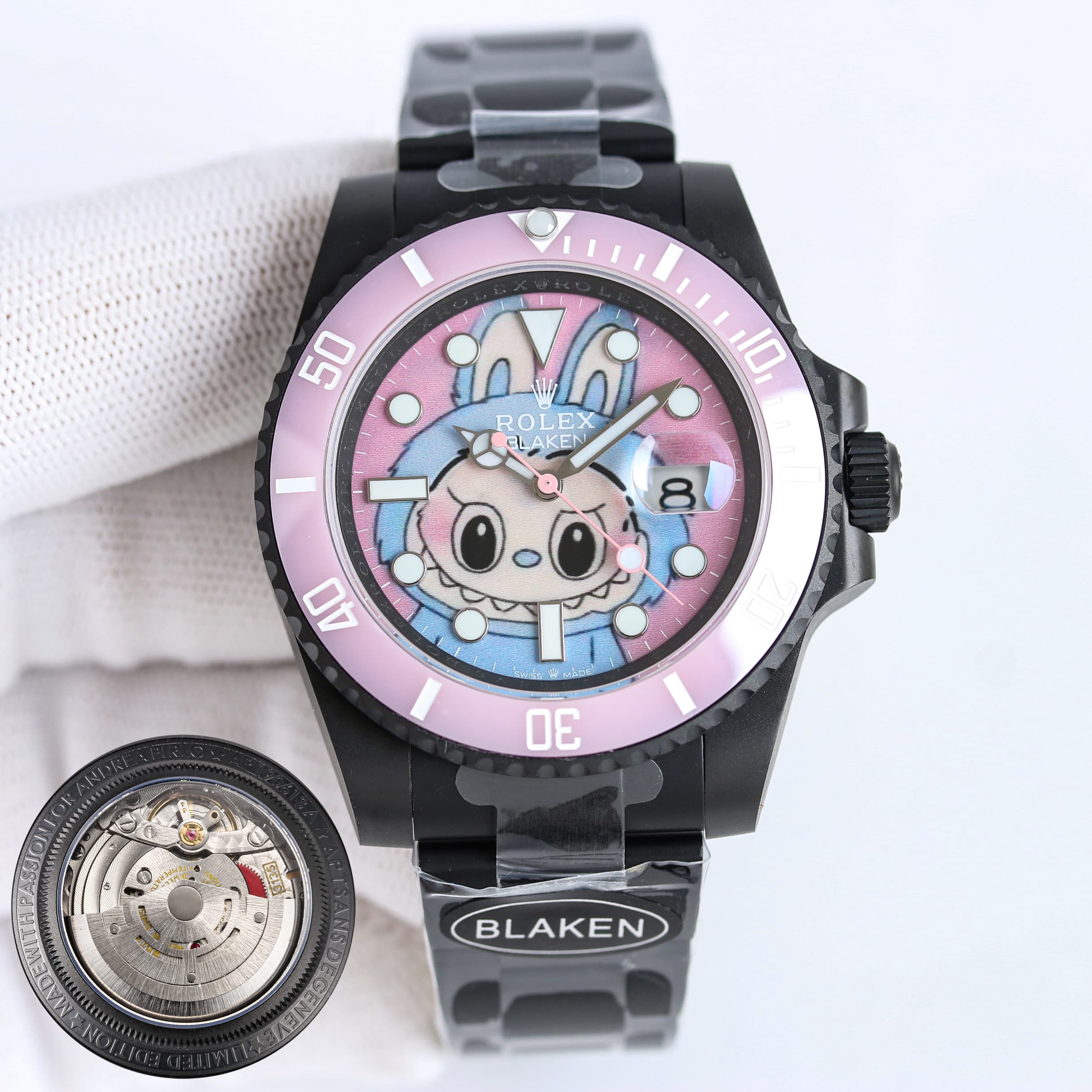 YupooPA Rolex Labubu Watch Pink Submariner POPMART image 2