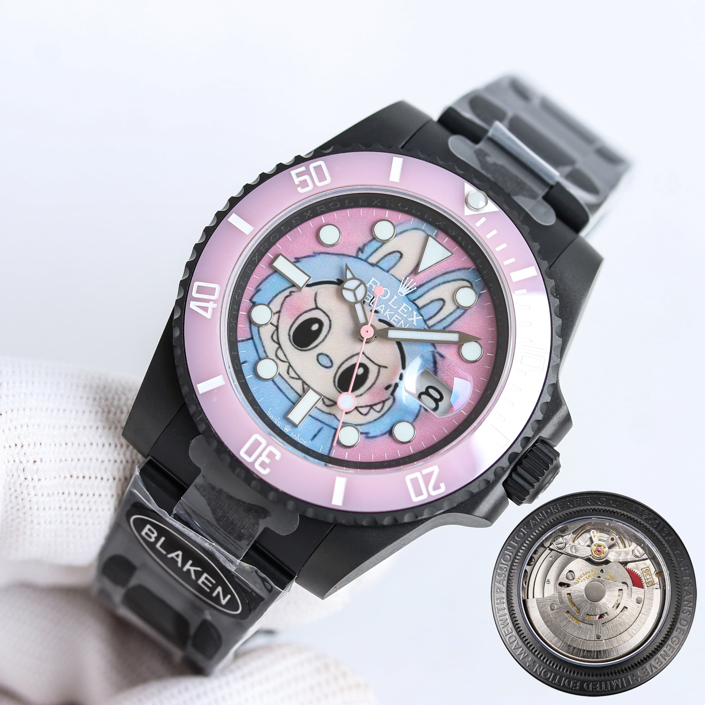 YupooPA Rolex Labubu Watch Pink Submariner POPMART image 3