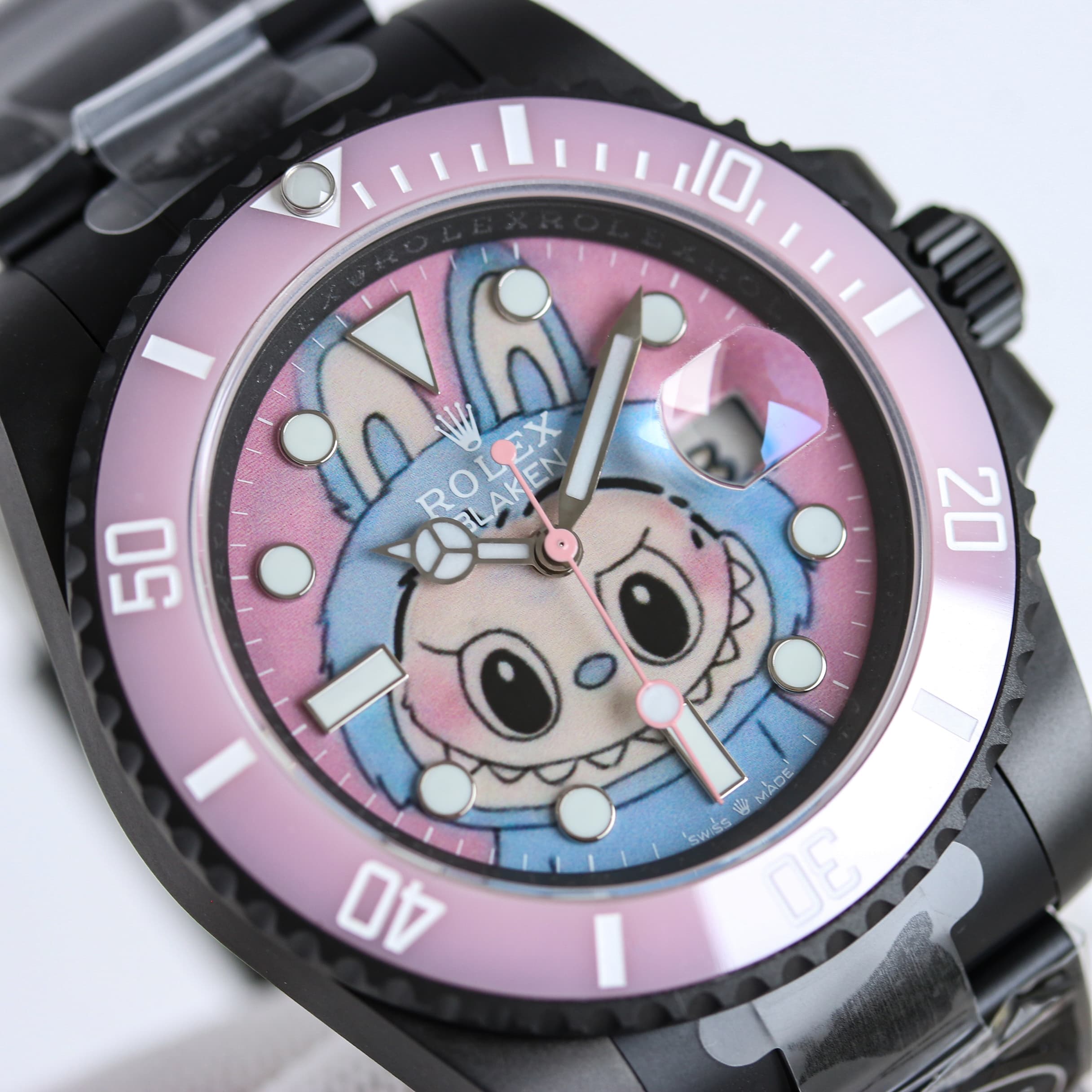 YupooPA Rolex Labubu Watch Pink Submariner POPMART image 5