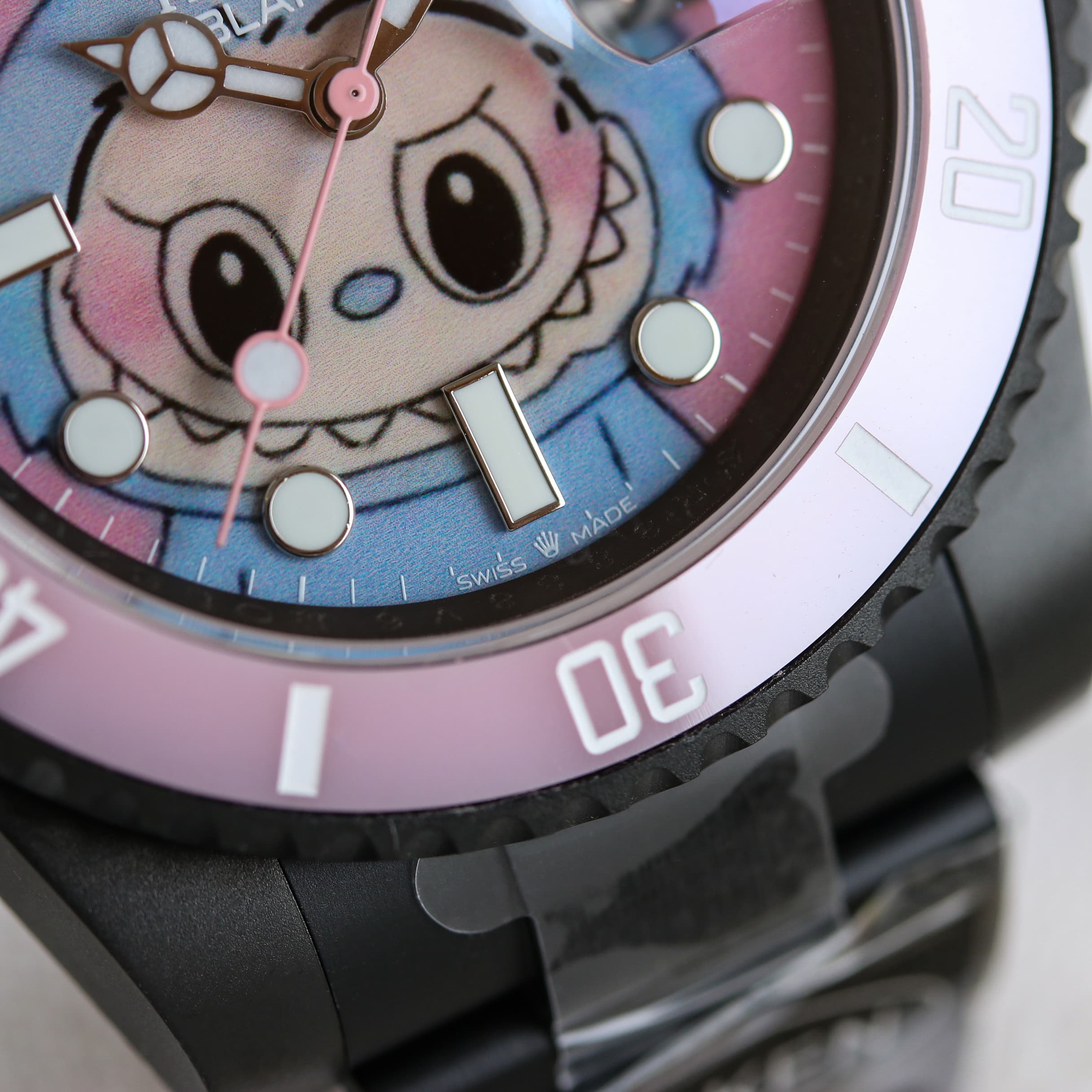 YupooPA Rolex Labubu Watch Pink Submariner POPMART image 6