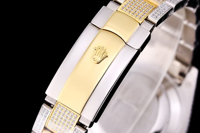 YupooPA Rolex Luxury Diamond Watch 18K Nano Tech 41mm Blue | Yupoo Rep Watches image 9