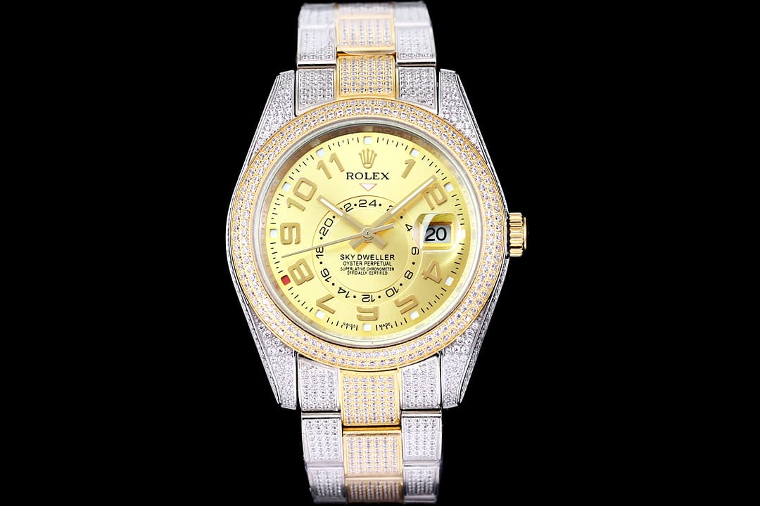 YupooPA  Rolex Luxury Diamond Watch 18K Nano Tech 41mm Gold image 1