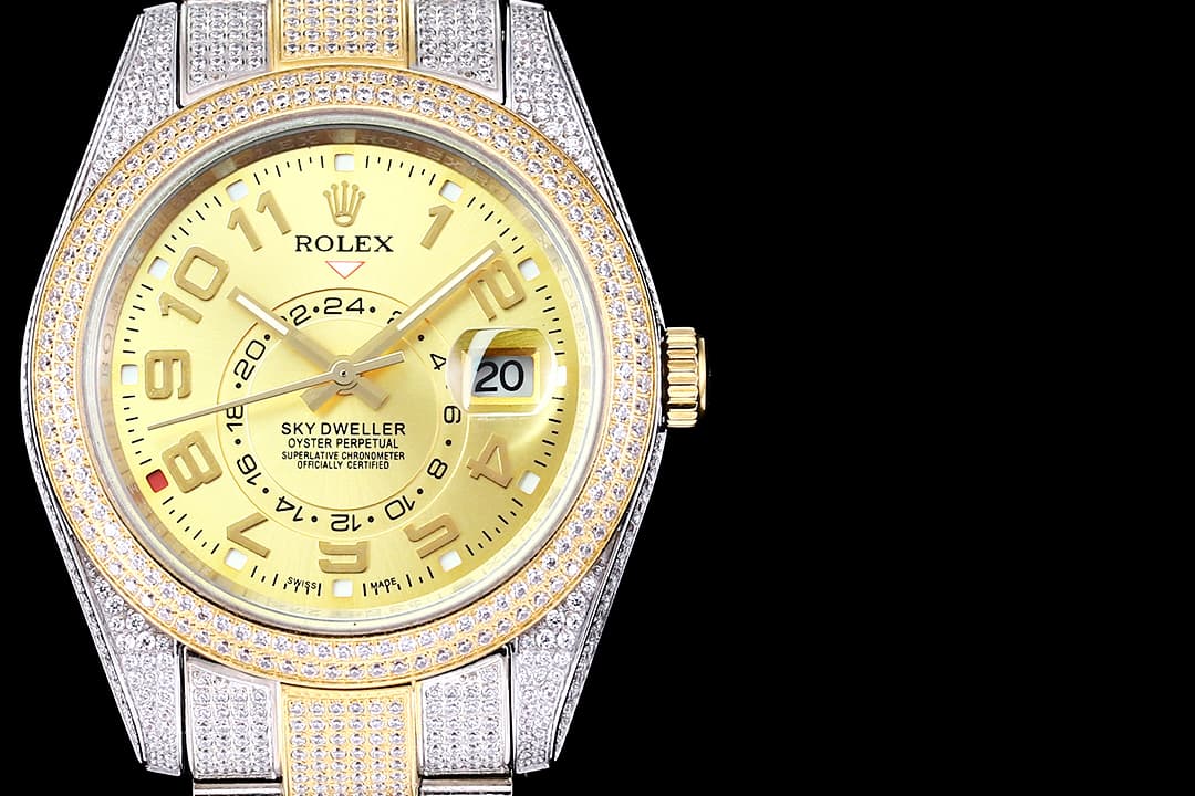 YupooPA  Rolex Luxury Diamond Watch 18K Nano Tech 41mm Gold image 2