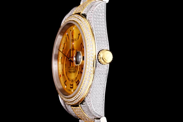 YupooPA  Rolex Luxury Diamond Watch 18K Nano Tech 41mm Gold | Yupoo Rep Watches image 6