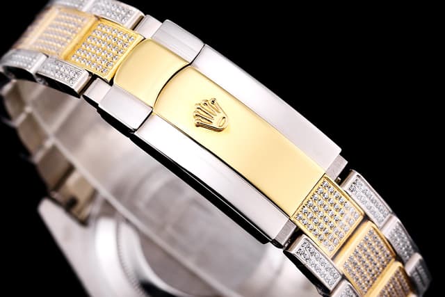 YupooPA  Rolex Luxury Diamond Watch 18K Nano Tech 41mm Gold | Yupoo Rep Watches image 9