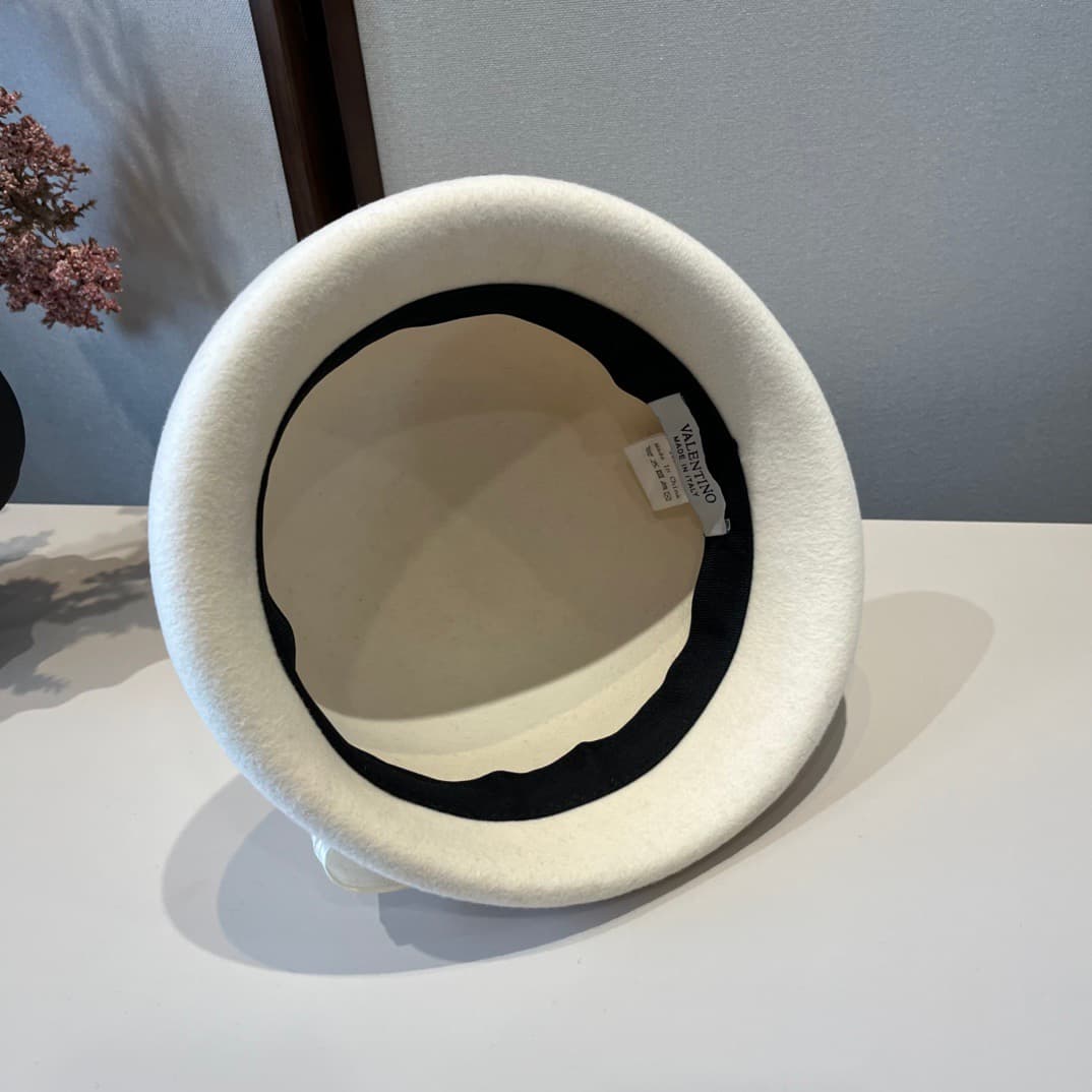 YupooPA Valentino Cap Rep Hat | White Wool Bucket image 8