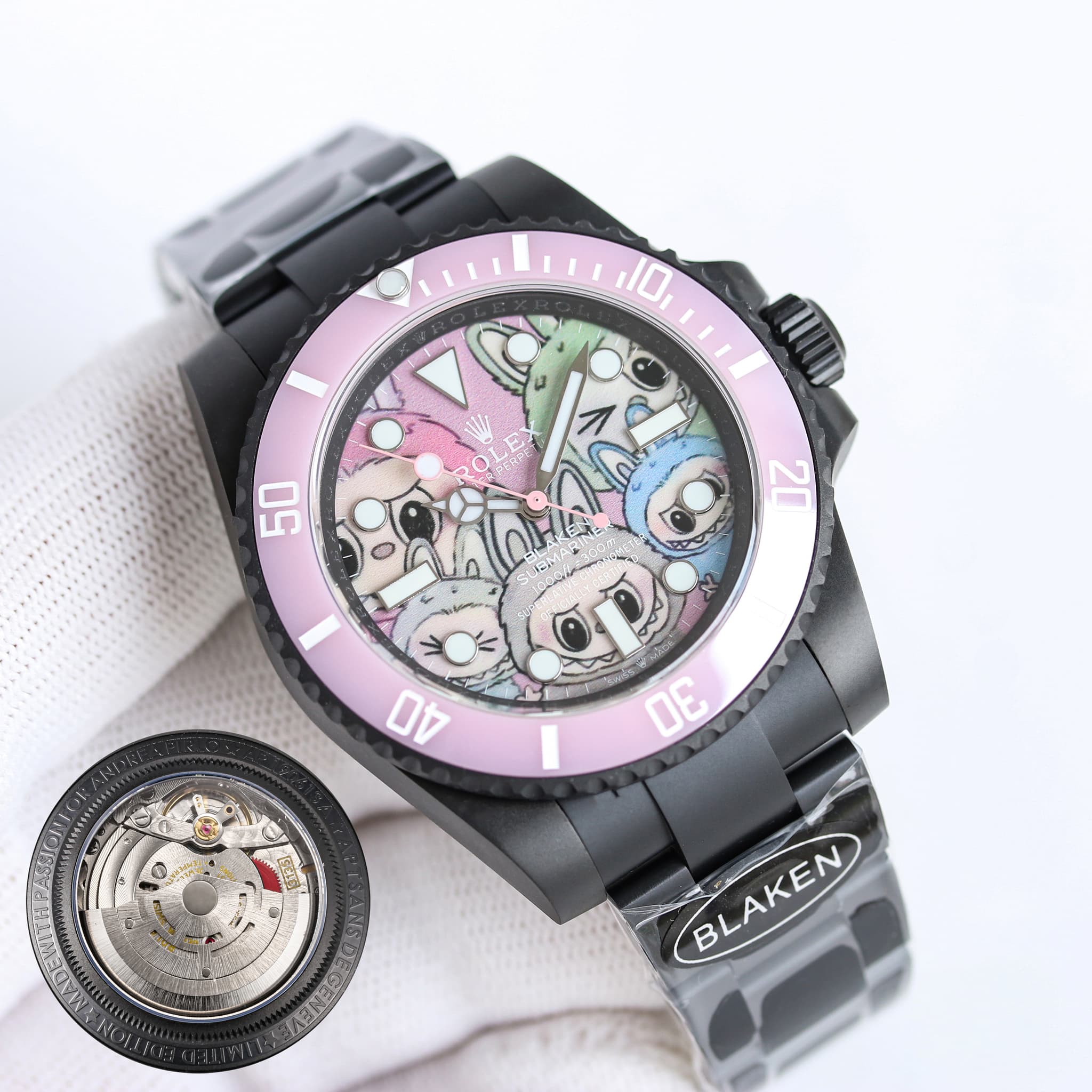 YupooPA Watch Rolex B33 BLAKEN x Labubu Submariner 40mm | Yupoo Rep Watches