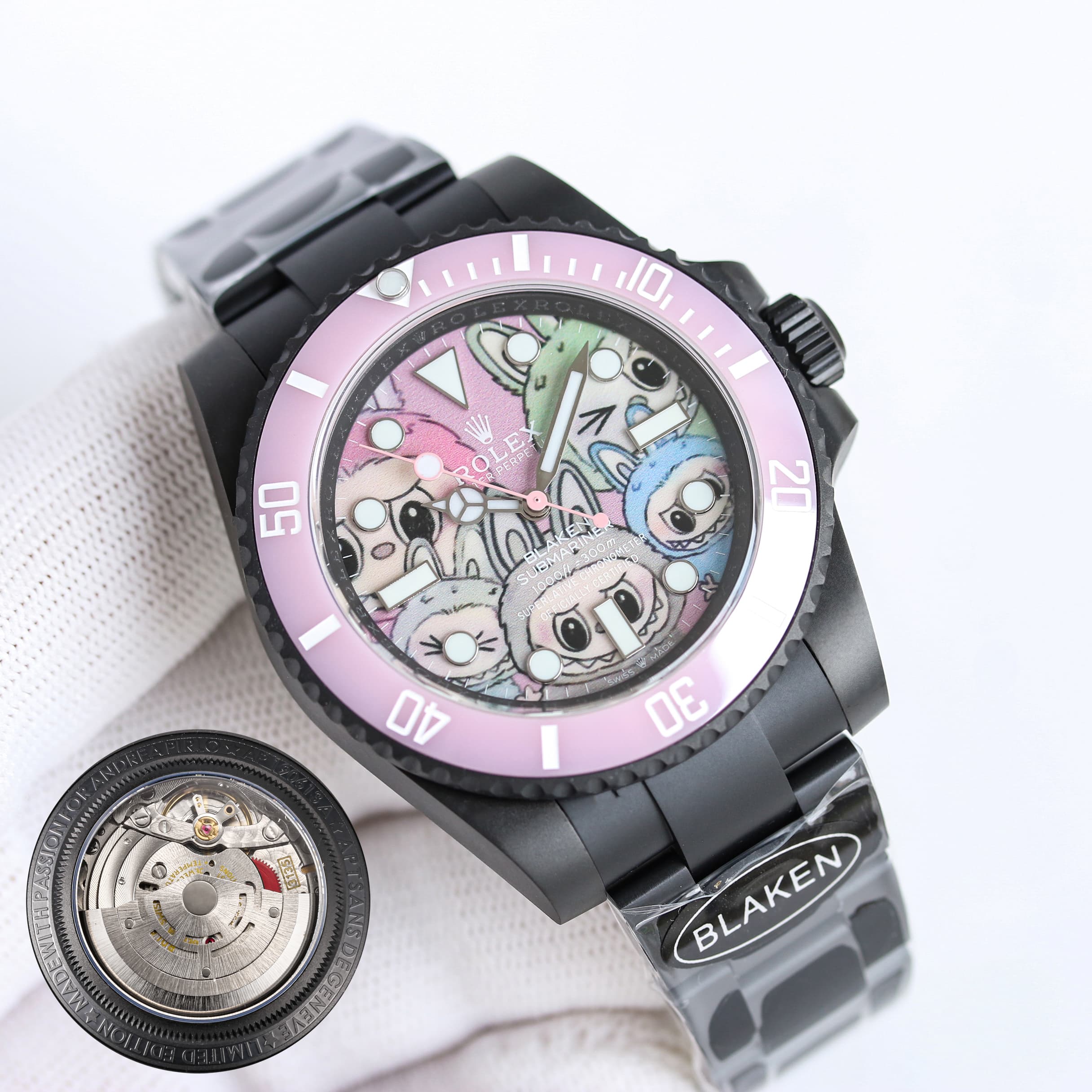 YupooPA Watch Rolex B33 BLAKEN x Labubu Submariner 40mm image 1