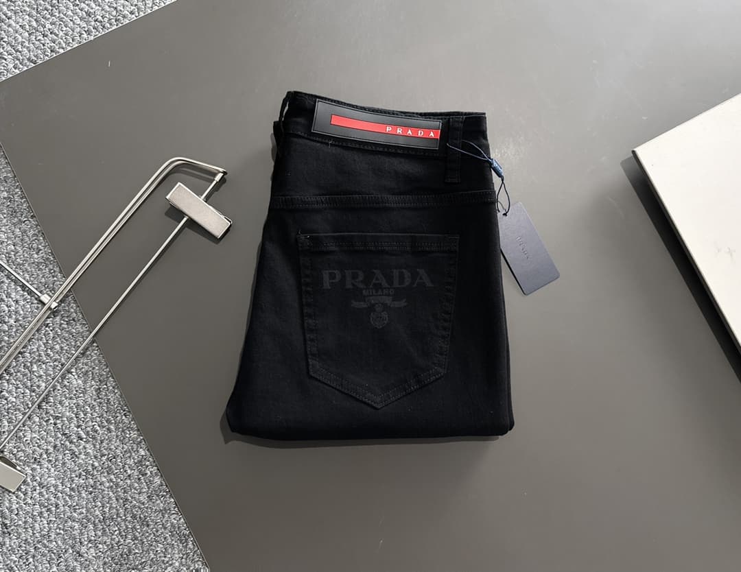 Yupoo PRADA Jeans Black Special store style | Rep Clothing image 1