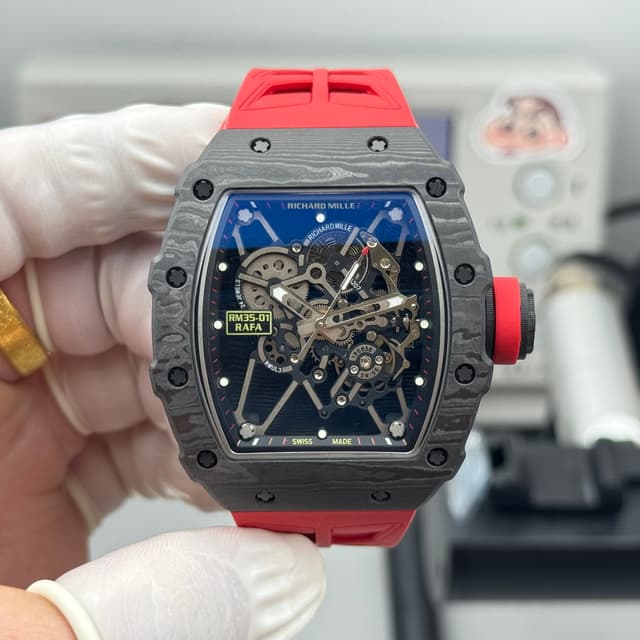 Yupoo RICHARD MILLE RM35-01 Carbon red Watch dupe | Rep Watches image 2