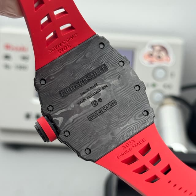 Yupoo RICHARD MILLE RM35-01 Carbon red Watch dupe | Rep Watches image 9