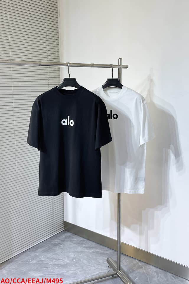 Yupoo alo Custom Silicone Print Heavyweight Cotton T-Shirt | Rep Clothing image 9