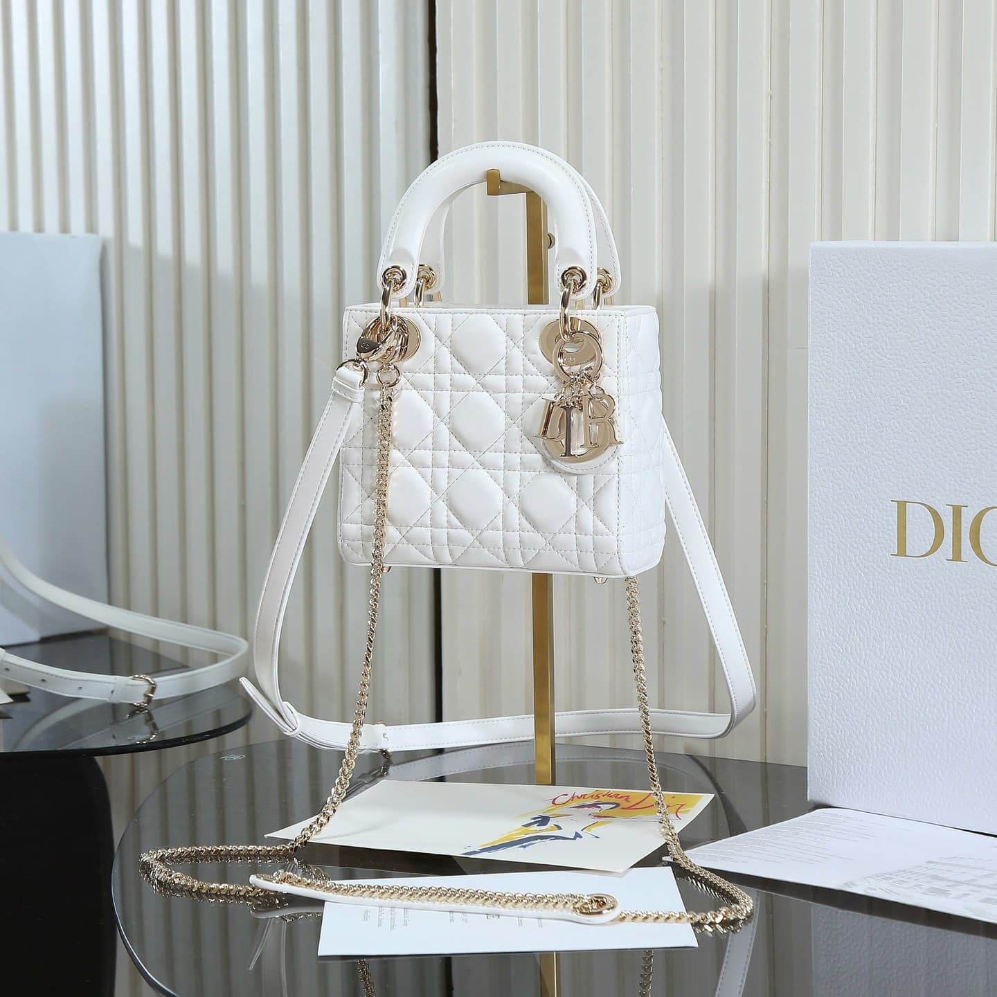 Yupoo bag | Rep Bag Christian Dior Lady Dior Mini – White