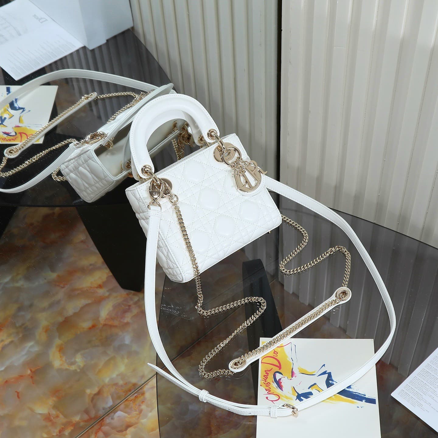 Yupoo bag | Rep Bag Christian Dior Lady Dior Mini – White image 7