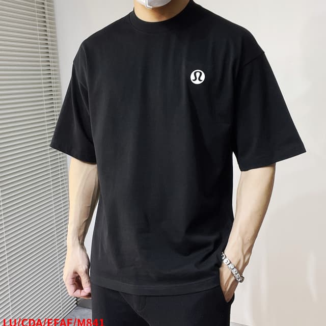 lululem New Double-Layer Letter Print Tee Black | Yupoo Rep Clothing image 3