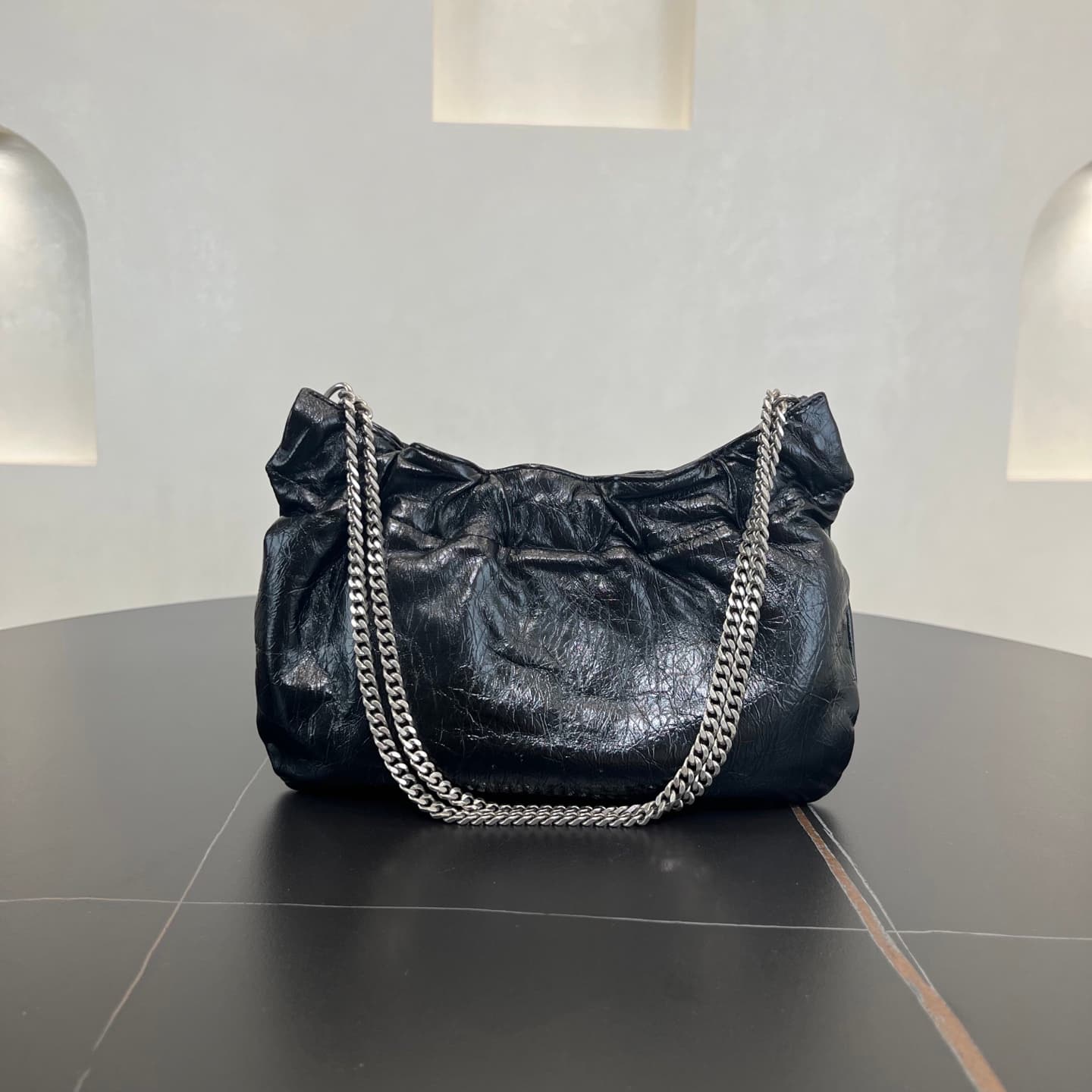 YupooPA Ysl Vintage Cloud Mini Leather Shoulder Black image 2