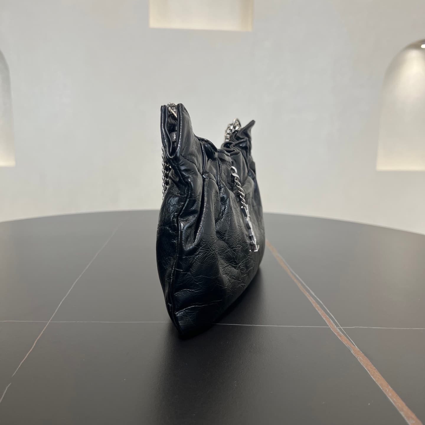 YupooPA Ysl Vintage Cloud Mini Leather Shoulder Black image 3