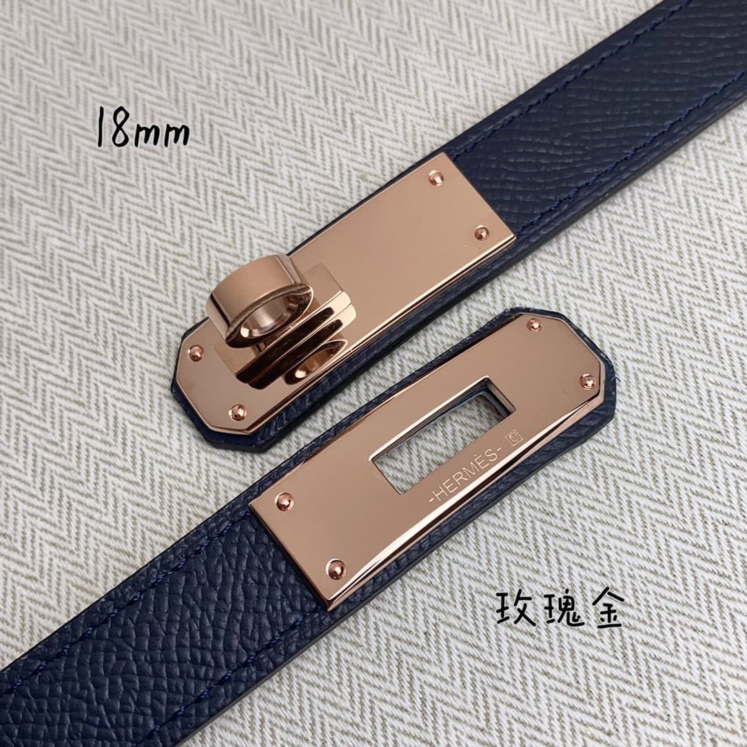 YupooPA Hermes Belt  Kelly 1.8Cm Reversible Belt image 8