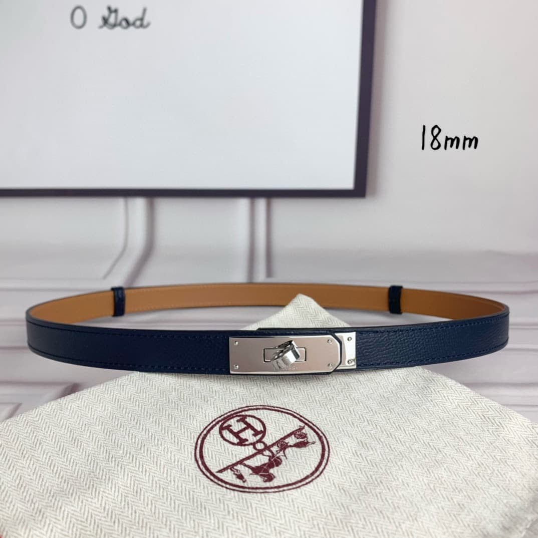 YupooPA Hermes Belt  Kelly 1.8Cm Reversible Belt image 3