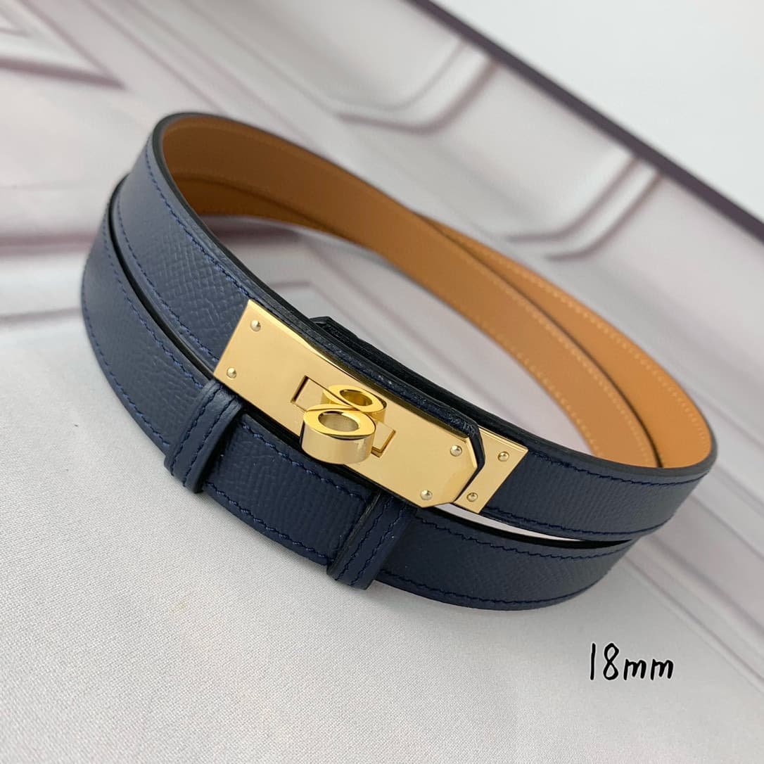 YupooPA Hermes Belt  Kelly 1.8Cm Reversible Belt image 4