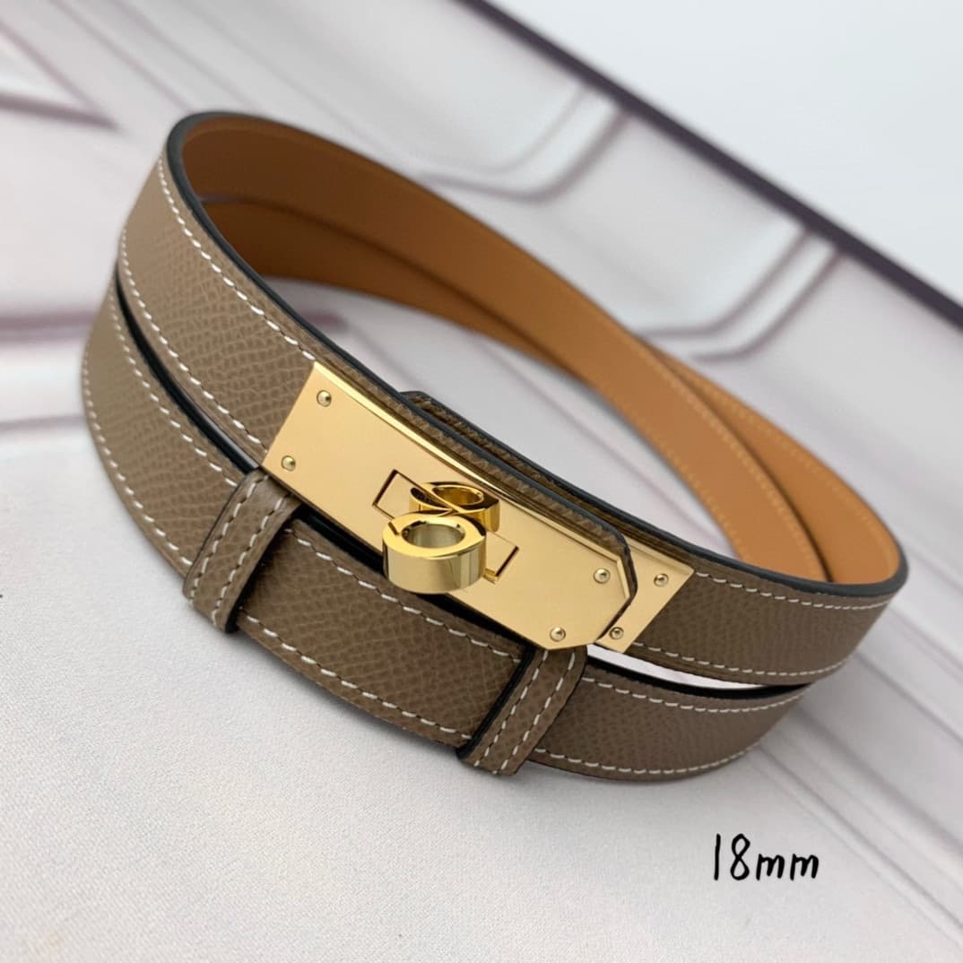 YupooPA Hermes Belt  Kelly 1.8Cm Reversible Camel Color image 4