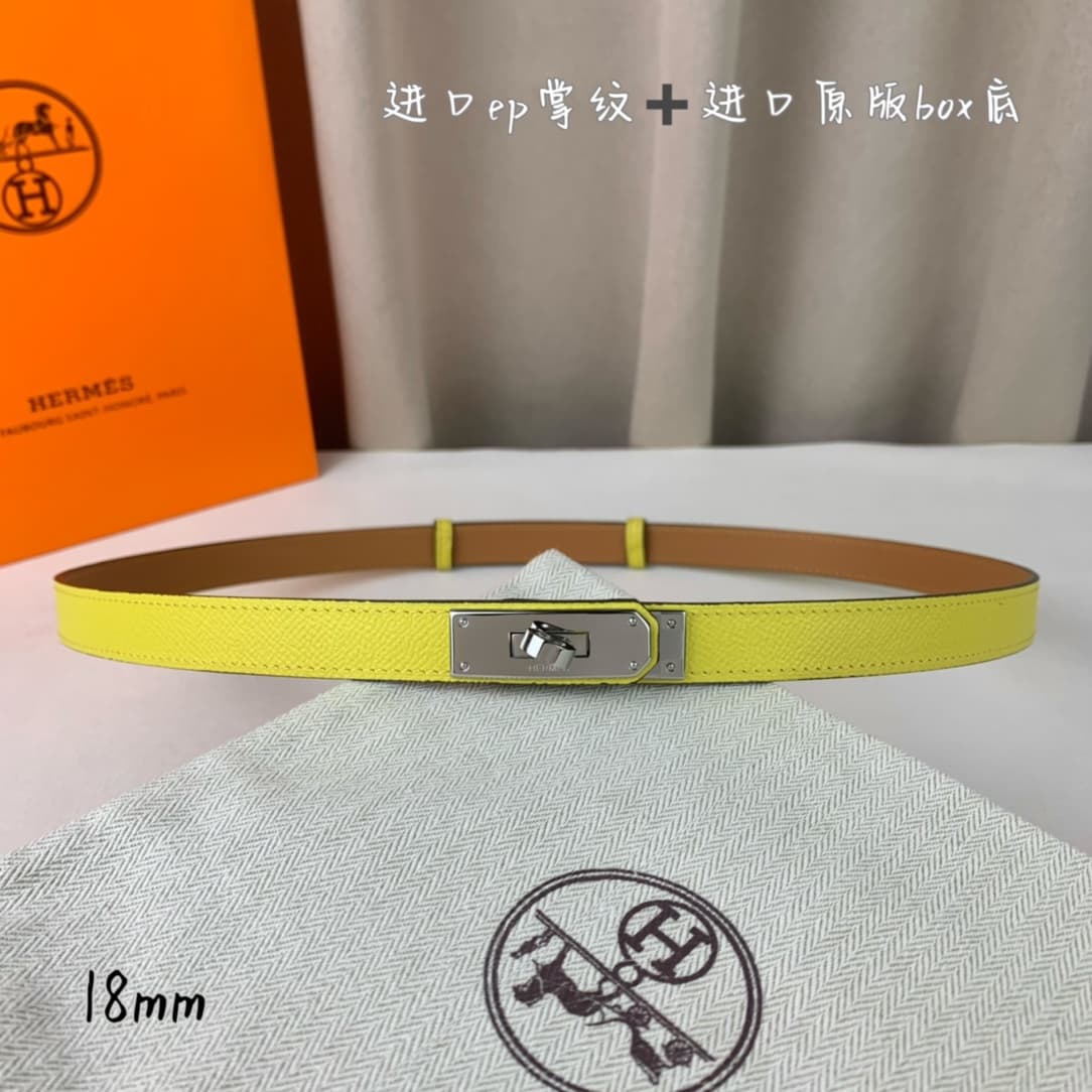 YupooPA Hermes Belt  Kelly 1.8Cm Reversible Gold image 2