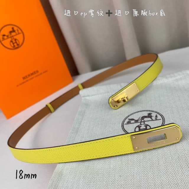 Hermes Belt Kelly 1.8cm Reversible Gold | Yupoo Rep Belts image 3