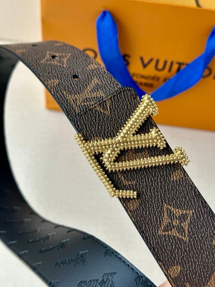 Lv Initiales Studs Reversible Belt 4.0Cm YupooPA Belt image 2