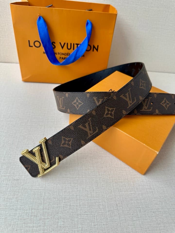 Lv Initiales Studs Reversible Belt 4.0Cm YupooPA Belt image 4