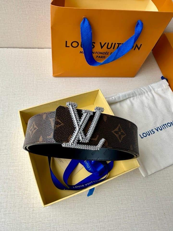 Lv Initiales Studs Reversible Belt 4.0Cm YupooPA Belt image 6