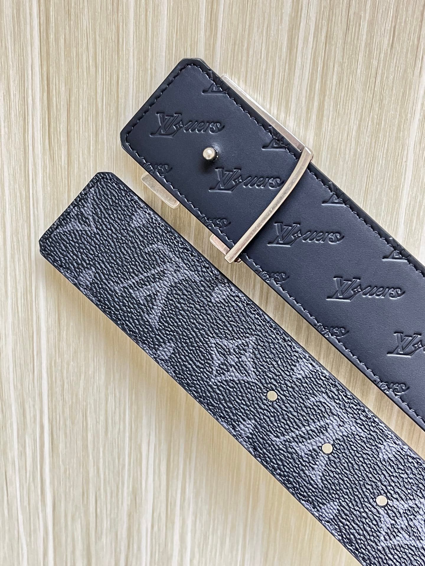 Lv Reversible Belt 40Mm Dual-Sided  YupooPA Lv Belt Black image 5