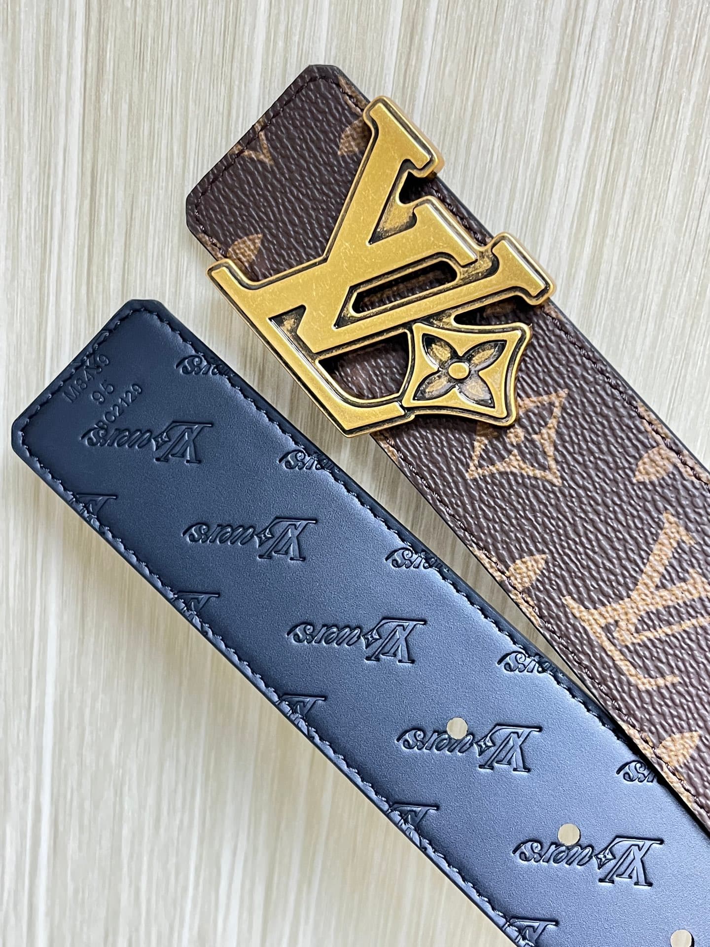 Lv Reversible Belt 40Mm Dual-Sided  YupooPA Lv Belt Brown image 4