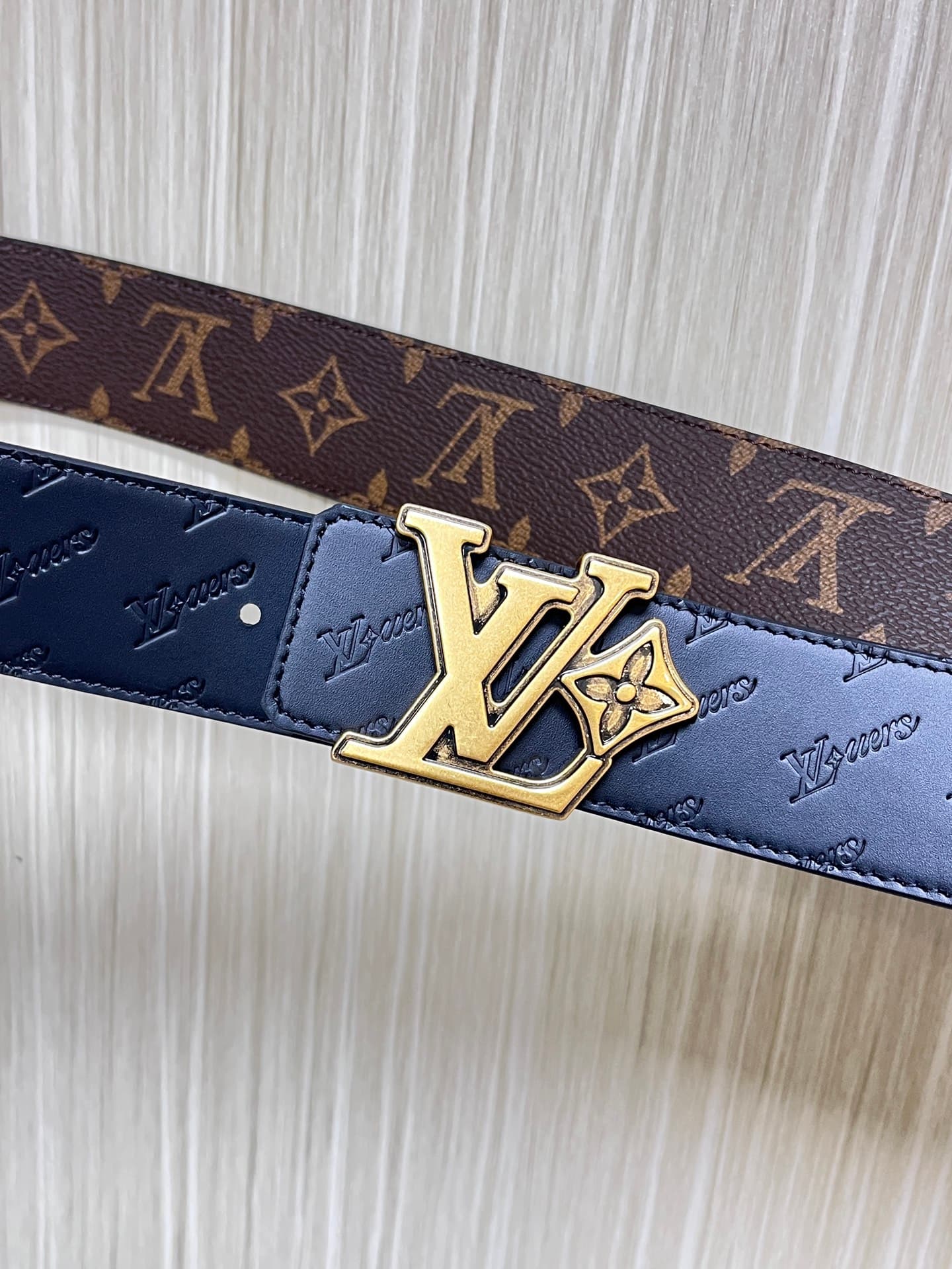 Lv Reversible Belt 40Mm Dual-Sided  YupooPA Lv Belt Brown image 7