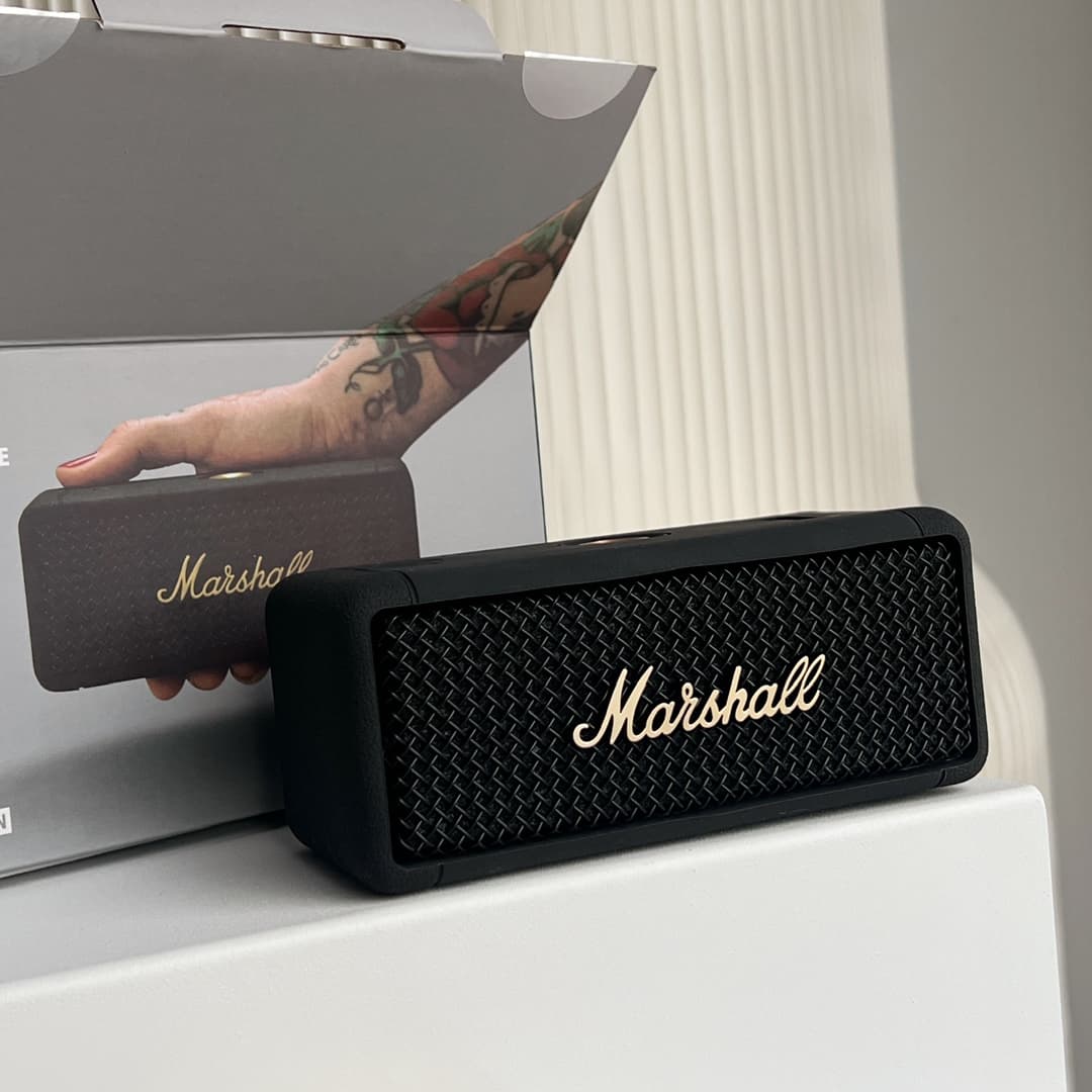 Black And Gold Marshall Emberton Marshall Bluetooth Speaker image 8