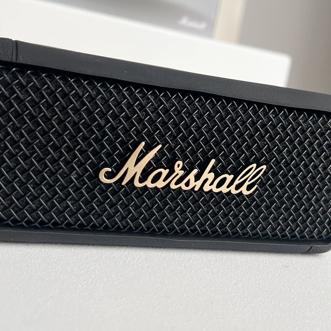 Black And Gold Marshall Emberton Marshall Bluetooth Speaker image 2