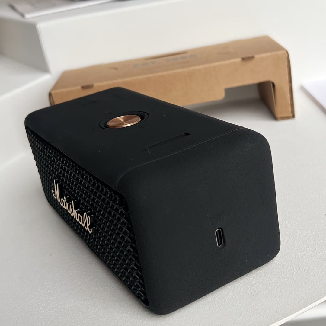 Black And Gold Marshall Emberton Marshall Bluetooth Speaker image 5