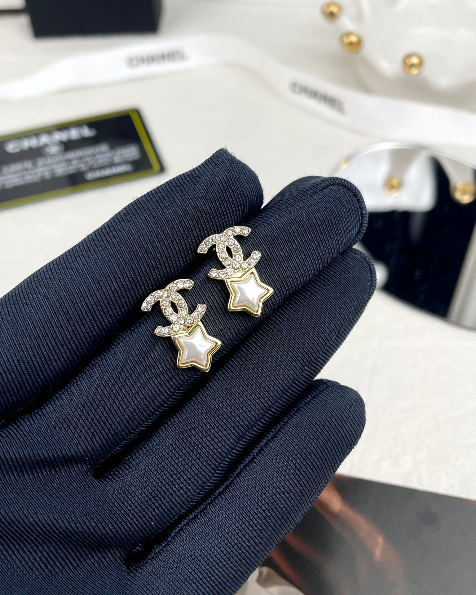 Chanel Double C Stud Earrings YupooPA Jewelry image 1