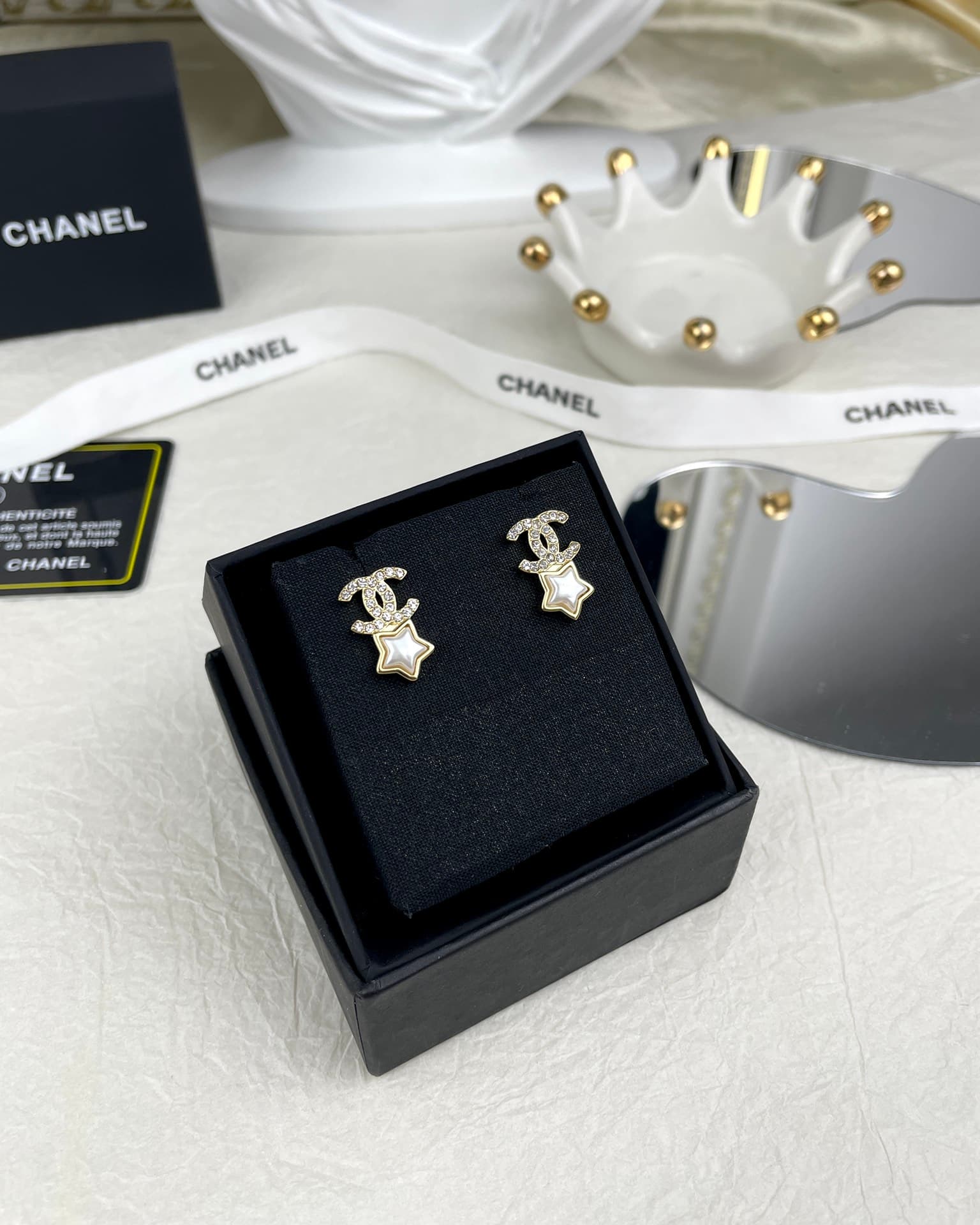 Chanel Double C Stud Earrings YupooPA Jewelry image 3