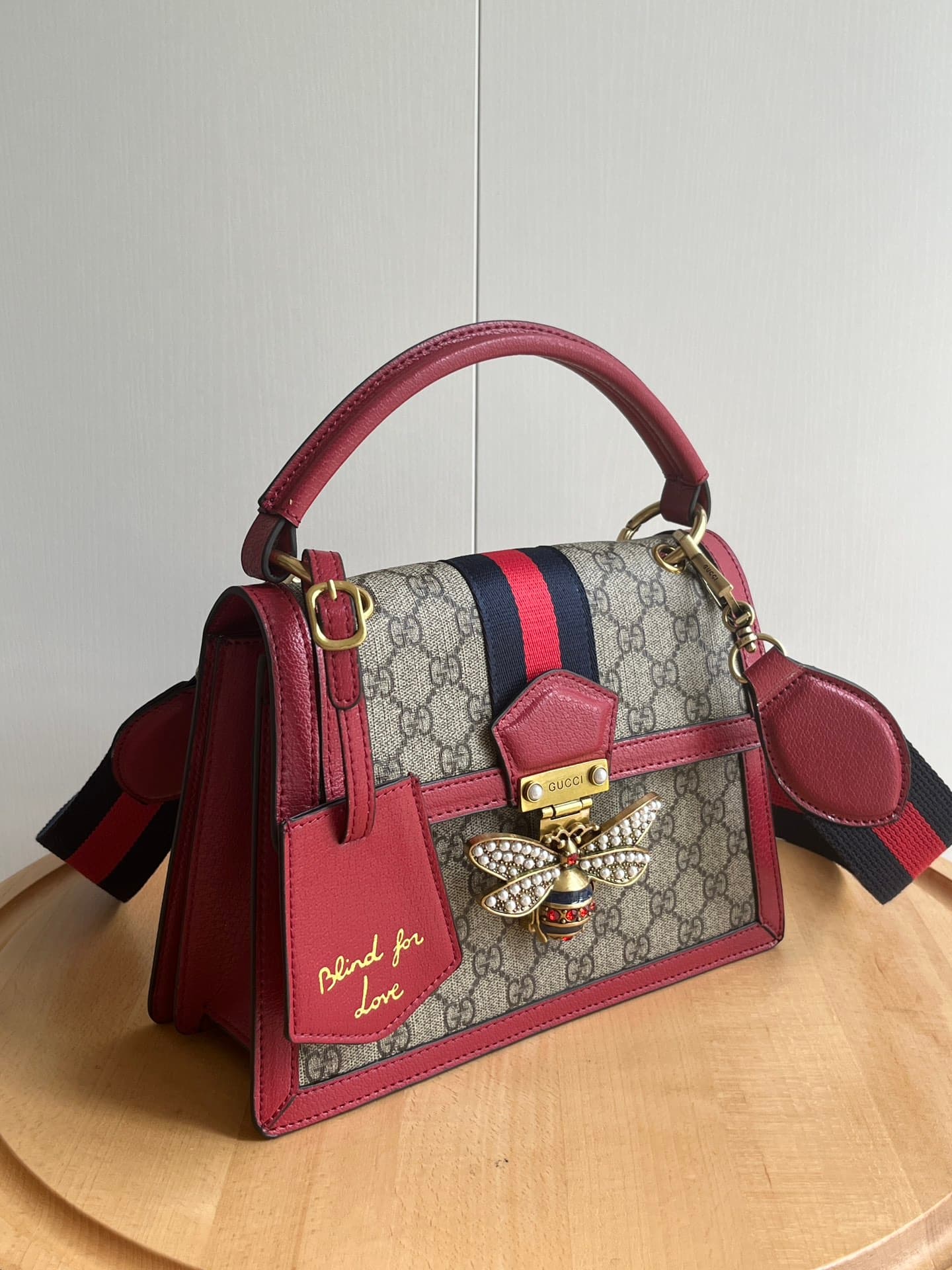 YupooPA Gucci Bags Bee Queen Margaret Handbag Red- 476541 image 2