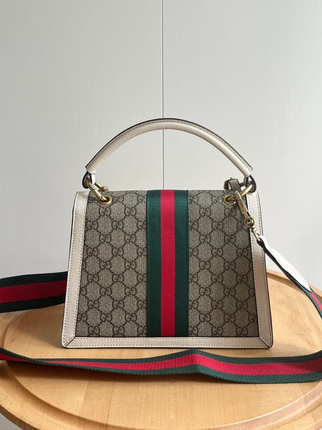 Gucci Bags Bee Queen Margaret Handbag White - 476541 | Yupoo Rep Bags image 3