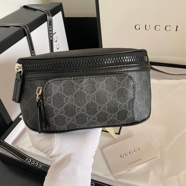 Gucci Bags GG Waist Bag Chest Pack Black 450946 | Yupoo Rep Bags image 2
