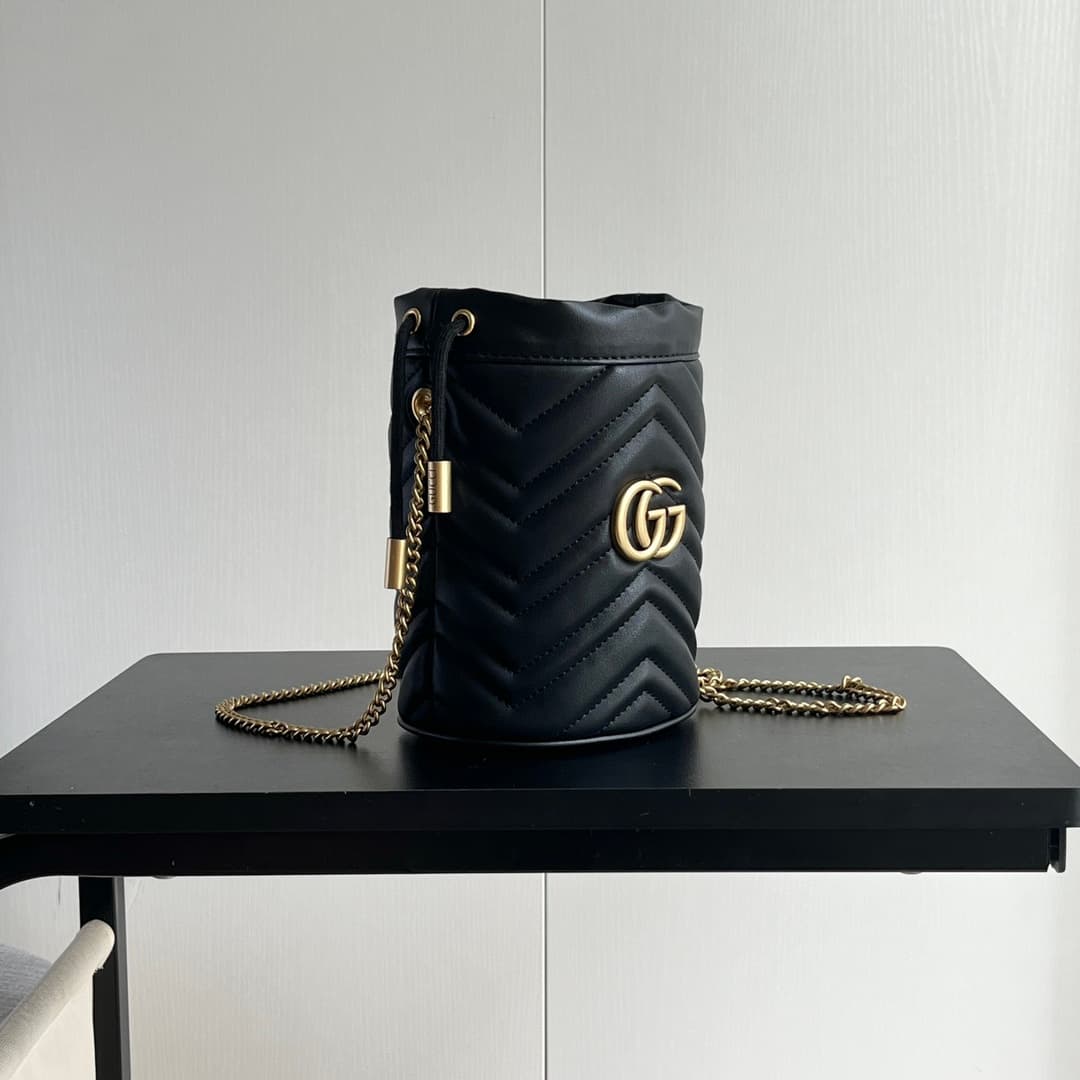 YupooPA Gucci Cowhide Black Crossbody Bag Best Quality - 575163 image 2