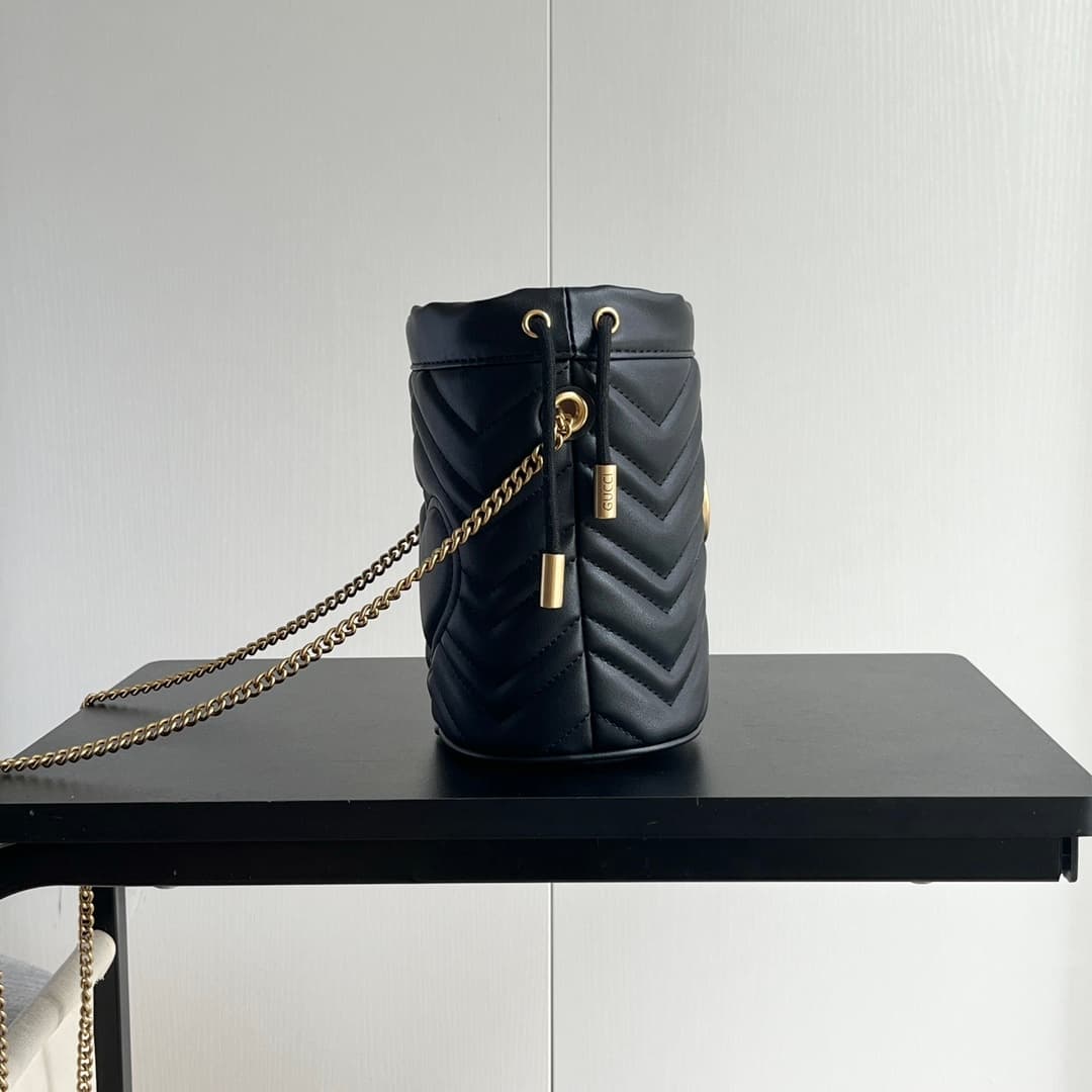 YupooPA Gucci Cowhide Black Crossbody Bag Best Quality - 575163 image 3