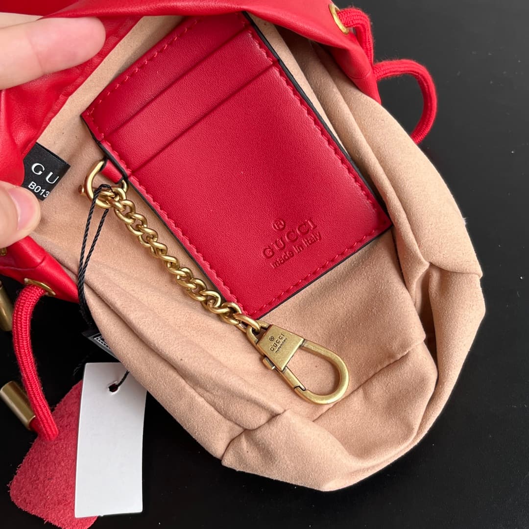 YupooPA Gucci Cowhide Red Crossbody Bag Best Quality - 575163 image 8