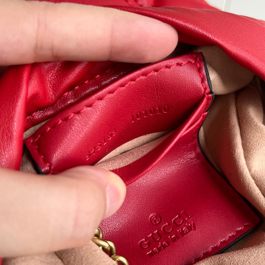 YupooPA Gucci Cowhide Red Crossbody Bag Best Quality - 575163 image 9