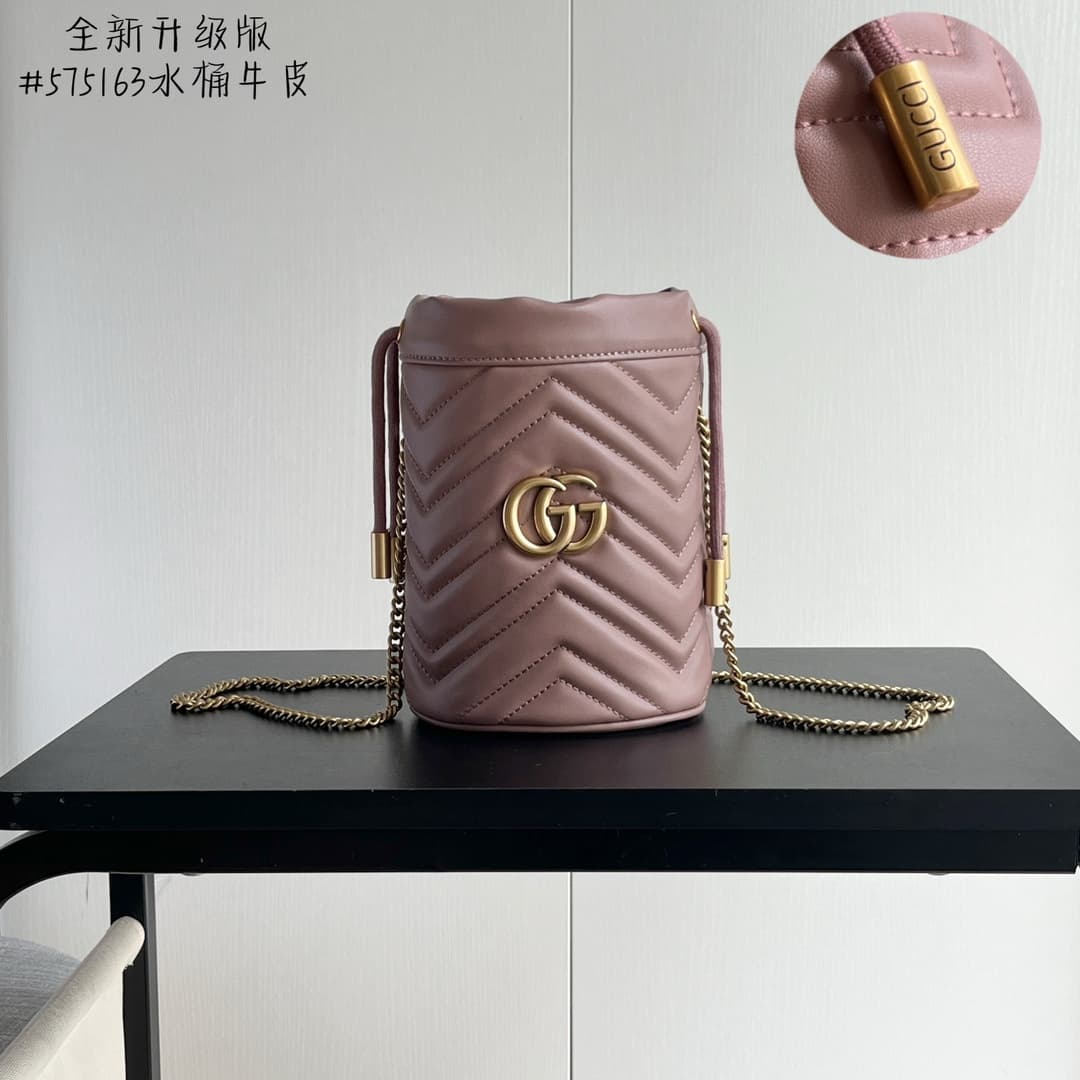 YupooPA Gucci Cowhide Pink Crossbody Bag Best Quality - 575163 image 1