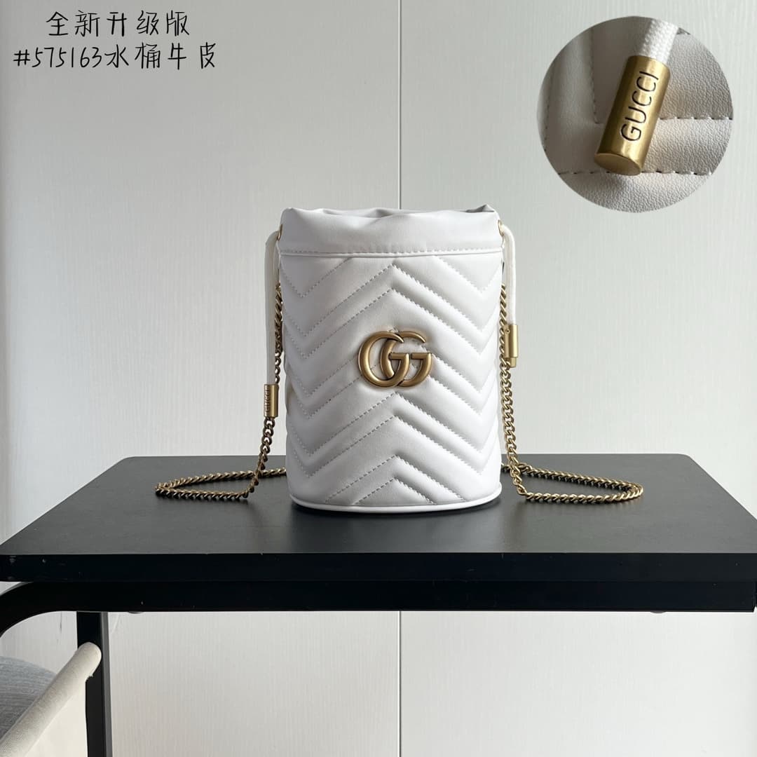 Gucci Cowhide White Crossbody Bag Best Quality - 575163 | Yupoo Rep Bags image 1
