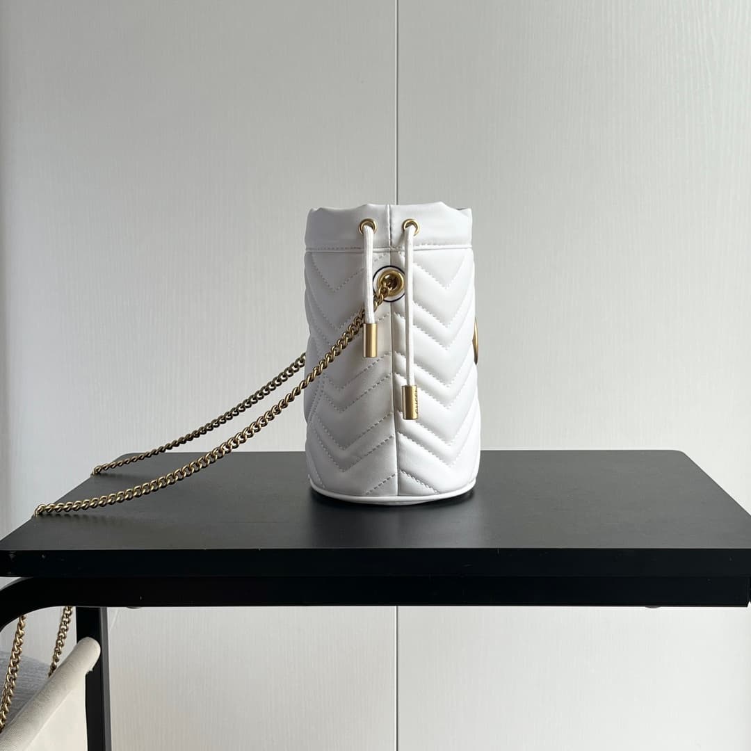 YupooPA Gucci Cowhide White Crossbody Bag Best Quality - 575163 image 3